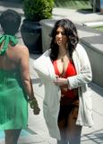 Kim Kardashian in bikini showign her big boobs while filming Keeping Up with the Kardashians reality show